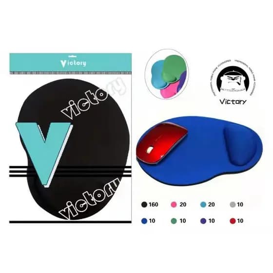 Mouse Pad Ergonômico Com Apoio De Punho -victory