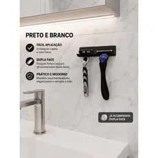 Suporte para Prestobarba/Barbeador – Sem Furos, Dupla Face, Organizador Moderno   2. Suporte Premium para Gillette!