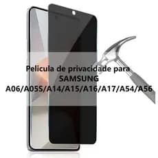 Película de privacidade Para SAMSUNG A06 A14 A15 A16 A17 A54 A56 A05S S20FE S24FE