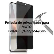 Película de Privacidade Anti-Spy Flexível Para MOTO G04 G05 G22 G56 G86
