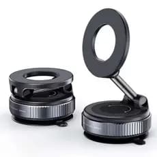 Suporte Magnético Ajustável E Dobrável Para Telefone, 360° Giratório Com Ventosa A Vácuo Para Painel