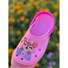 Chinelo Babuche Lindo Leve Infantil Sandália Menina Com Raposinha