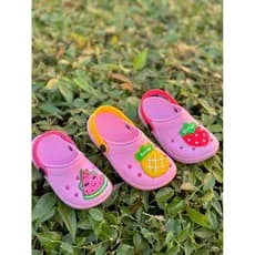 Chinelo Babuche Infantil Sandália Menina Papete Varias Cores Frutas Morango Abacaxi Melancia