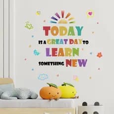 Citações inspiradoras em inglês adesivos de parede quarto das crianças jardim de infância classe fundo decoração adesivo