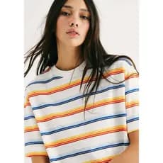 Camiseta Feminina Box Listrada