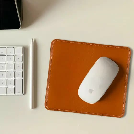 Apoio de Mouse Antiderrapante Luxo Couro Sintético Gamer Escritório Desconto