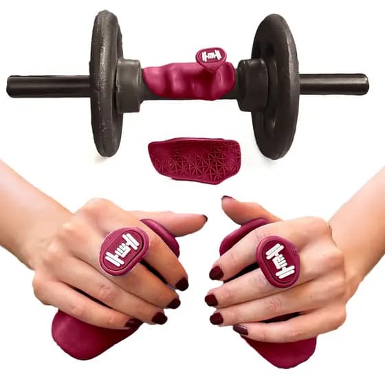 Apoio de Borracha Unissex Academia Antiqueda Antiderrapante Treino Cross Fit Cor Vermelho