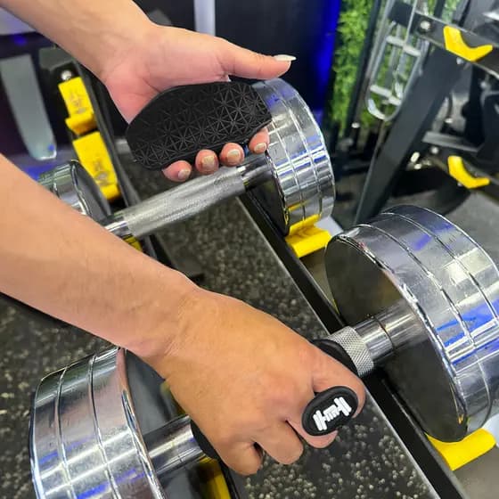 Hands Grip Par de Luvas para Academia Confortável Meio dos Dedos Treino Cross Fit Academia Musculação Top