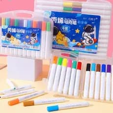Caneta Acrílica De Ponta Macia, Disponível Em Kit De 12/24/36/48 Ideal Para Estampas - Vidros -Caneca- Desenho - Tecidos