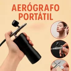 Aerógrafo Portátil Com Mini Compressor Bateria Recarregável USB Colorido Design Unhas Bolos Barbeiro