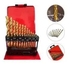 Jogo de Brocas Aço Rápido para Metal com 13 Peças 1,5 a 6,5mm