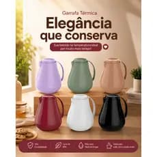 BULE GARRAFA TÉRMICA SONETTO DE 750ML SOPRANO DISPONPIVEL EM 6 CORES