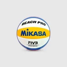 BOLA MIKASA BV550C-WYBR PU COSTURADO BRANCO AMARELO E AZUL