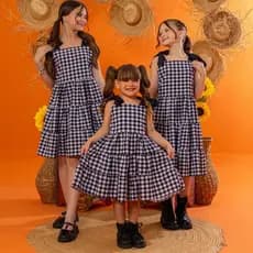 Vestido Quadriculado Festa Junina Xadrez Caipira Infantil 04 a 16 Luxo Blogueirinha Arraial Dança
