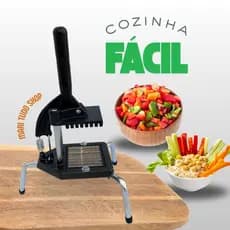 Picador Cortador Fatiador de Legumes Profissional Reforçado - Batata Palito Legumes Frutas