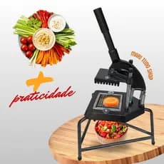 Picador Cortador Fatiador de Legumes Profissional Reforçado TRIPÉ - Batata Palito legumes Frutas