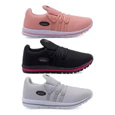 Combo 3 Pares Tênis Feminino Caminhada Casual Esportivo Original Promoção