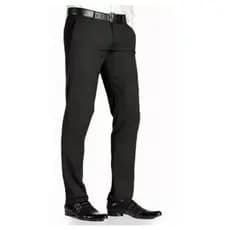 Calça Social Masculina Slim Preta Microfibra Queima de Estoque