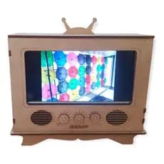 Tv Porta Celular Mdf Suporte Apoio Celular Brinde