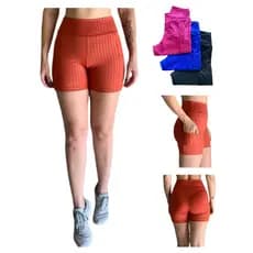 Conjunto Bermuda e Top Academia Com Bolso Lateral