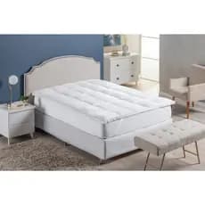 Protetor De Colchão Pillow Top Branco Cama Box Casal Queen Macio Ortopédico Envio Imediato