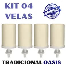 Super Vela Tradicional Oasis p/ Filtros de Barro Refil Branco