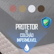 Protetor de Colchão Impermeável Capa de Colchão Matelado com Elástico - Berço -Solteiro Casal Queen