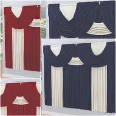 *PROMOÇÃO* Cortina BETHANIA 2,00M x 1,70M Azul ou Vermelha 100% Poliéster Luxuosa Premium Corta Luz