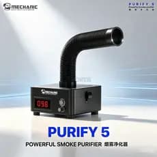 Mecânico PURIFY-5 62W Poderoso Extrator De Fumaça 80 CFM Sucção Fluxo De Ar Purificador Mangueira Flexível Com 3 Contas