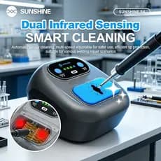 SUNSHINE S4 Conjunto De Ferramentas De Limpeza De Ponta De Ferro De Solda Inteligente Sensor Infravermelho Duplo Máquina