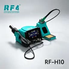 RF4 RF-H10 2 Em 1 Independente Display Duplo Estação De Solda De Controle De Temperatura Pistola De Ar Quente Aqueciment