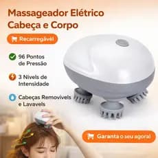 Massageador elétrico portátil pequeno de cabeça, ombro e pescoço