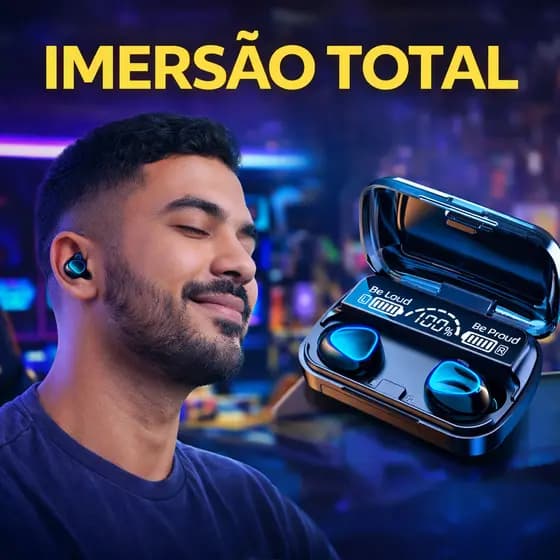 Fone M10 Fone De Ouvido Bluetooth Sem Fio Sem Fio Tws Estéreo Power Bank