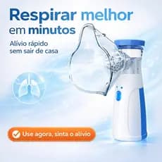 Inalador Nebulizador Portátil Ultrassônico Atomizador De Baixo Nó Para Crianças E Adultos