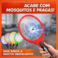 Raquete Eletrica Mata Mosquito 110V 220V