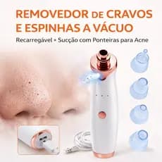 Removedor Cravos e Espinhas Extrator de Cravos Sucção a Vácuo Aparelho Recarregável Sugador Remove Acne