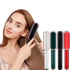 Escova Alisadora Bivolt 5 em 1 - Alisa, Hidrata, Modela, Alinha e Anti-Frizz