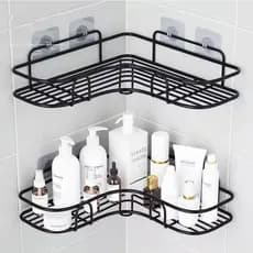 Kit 2-4 Prateleira Suporte Parede Aramada De Canto Em L Casa Moderna