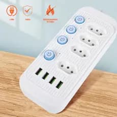 Filtro De Linha Extensão Eletrica Regua De Tomada Com Usb