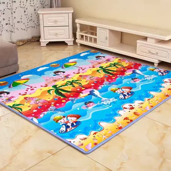 Tapete de Atividades Dupla Face Térmico 120cmx180cm Infantil Emborrachado Educativo bebê crianças