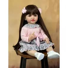 Boneca Bebê Reborn Pintura Realista Silicone Linda Do Mundo