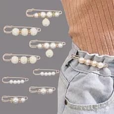 4 Pçs Broche Alfinete com Pérolas Acessório Feminino Elegante Diversos Modelos Alfinete de Costura