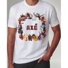 Camiseta Premium Axé Roda Todos os Orixás Umbanda 100% Algodão Envio Rápido