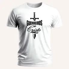 Camiseta Premium Unissex Envio Imediato Religiosa Cristã Guerreiros De Cristo Lançamento 2025