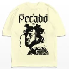 Camiseta Estampada Bk Cantor Cidade do Pecado Streetwear Camisa Unissex Premium Lançamento 2025