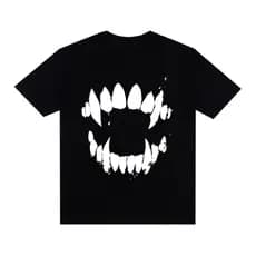 Camiseta Premium Streetwear 100% Algodão Vampire Mordida Vampiro Moda Estilo de Rua Grafica Envio Rápido