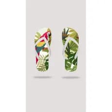 Chinelo Moda Animal Tropical Papagaio Sandália Confortável Feminina Masculina Envio Imediato