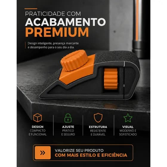 Taco de Lixa Manual Ergonômico 17x20x30mm 3D Impresso - Bloco Lixadeira de Mão