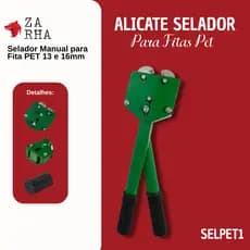 Máquina Manual Seladora Alicate para Fita PET 13 e 16mm Fechamento de Embalagens