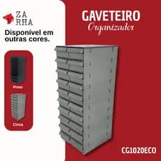 Gaveteiro MAGUS CG1020 com 20 Gavetas – Multiuso, Material Reciclável, Organizador  Resistente